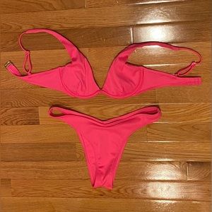 Hot Pink Barbie Hollister Cheeky Bikini